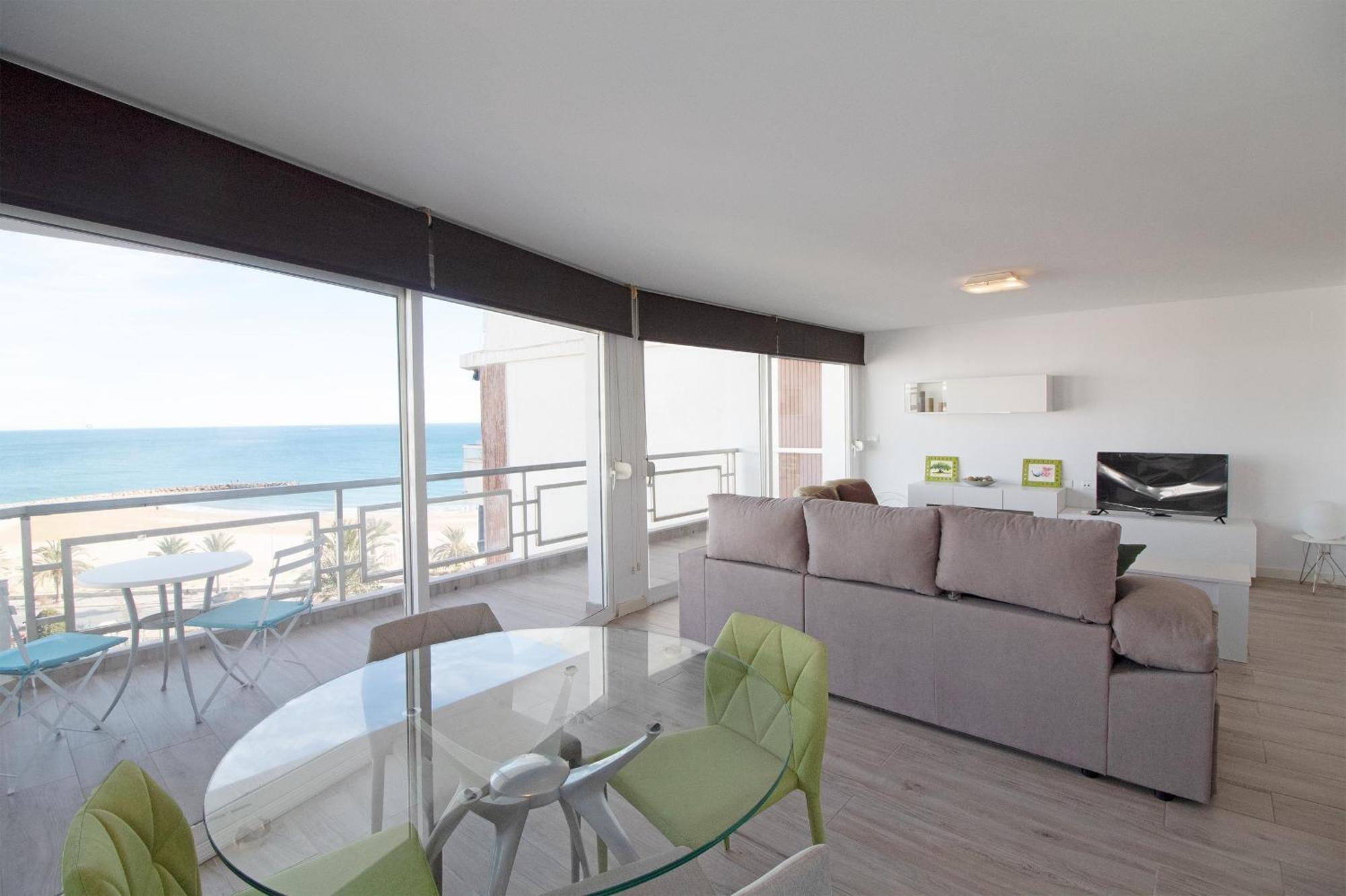 Global Properties, Apartamento Con Terraza E Increibles Vistas Al Mar Sagunto Екстериор снимка