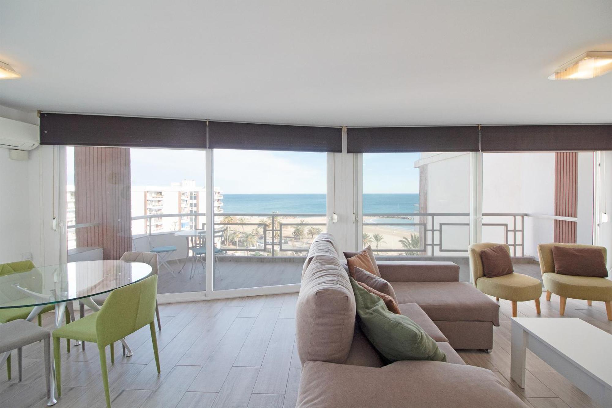 Global Properties, Apartamento Con Terraza E Increibles Vistas Al Mar Sagunto Екстериор снимка