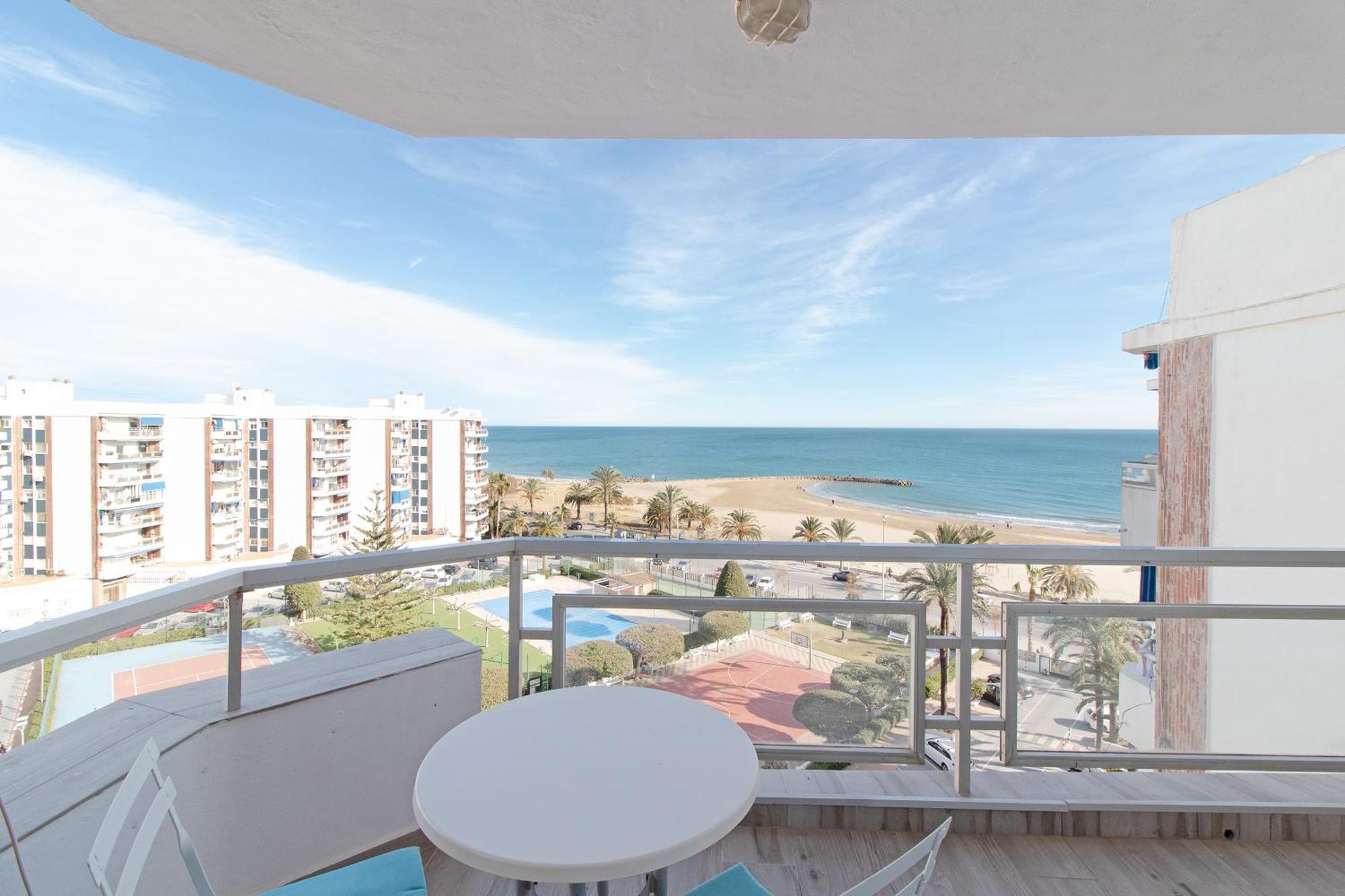 Global Properties, Apartamento Con Terraza E Increibles Vistas Al Mar Sagunto Екстериор снимка